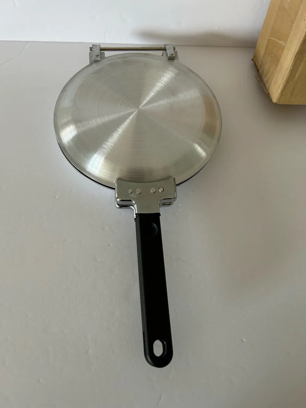 Vintage “Pancake Wizard” Set includes: Pan, Batter Dispenser, and 4 Metal Shapes